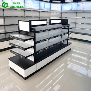 Kệ Beauty Salon Sản Phẩm Hiển Thị Tủ Trang Điểm Nội Thất Thiết Kế Hiển Thị Đứng Cho Mỹ Phẩm Cửa Hàng LED Mỹ Phẩm Hiển Thị Giá - Product Image 3