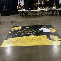Autocollant personnalisé pour piste de danse de mariage, sticker de réception personnalisé, film vinyle, décoration de toile de fond de mariage