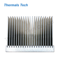 Dissipateur thermique à ailettes en aluminium de petite taille 100x60mm pour le refroidissement UPS 1200W