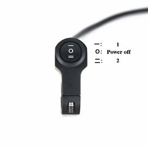 22mm 7/8 "범용 오토바이 3 방향 스위치 ON/OFF 운전 조명 스위치 클립 포함 DC 12V 오토바이 스포트라이트 헤드라이트 스위치 - Product Image 4
