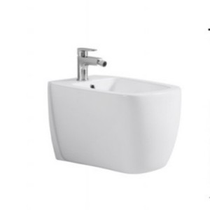 Bidet mural en céramique, toilette sur pied avec robinet - Product Image 4