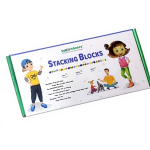 Blocs d'empilage colorés, jouet d'équilibre, jeu de sol, jouet d'entraînement aux compétences pour les tout-petits, jeu préscolaire, blocs d'empilage en bois (36 pièces) - Product Image 1