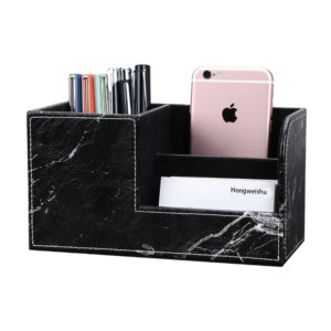 Đa chức năng biểu tượng tùy chỉnh văn phòng tổ chức kinh doanh phụ kiện khách sạn PU da bàn tổ chức chủ Máy tính để bàn tổ chức - Product Image 3