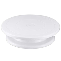Kunststoff-Kuchenplatte Küchen-Backzubehör-Set Dekorationszubehör Ständer DIY-Form Drehbarer Stabiler Rutschfester Runder Kuchenteller