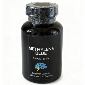 60 Capsules Cérébrales pour Adultes – Bleu de Méthylène Pur – Amélioration Mémoire & Concentration – Nootropique Stimulant – Supplément 1% Bleu de Méthylène - Product Image 1