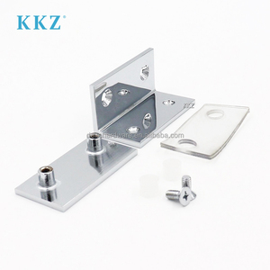 KKZ Chrome poli 70mm 90mm profil carré en <span class=keywords><strong>laiton</strong></span> massif robuste verre de douche à 90 degrés pince fixe <span class=keywords><strong>bride</strong></span> montage mural - Product Image 5