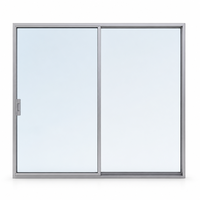 Fenêtre coulissante en aluminium certifiée CE, à cadre étroit, triple vitrage, faible émissivité, insonorisée, résidentielle