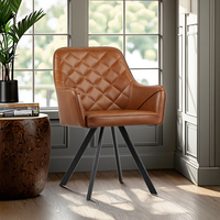 Fauteuil inclinable moderne en similicuir pour salon et chambre à coucher, fauteuil de lecture rembourré avec dossier haut