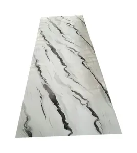 1220*2440 noir pvc marbre acrylique feuille effet stratifié feuilles panneau mural uv pour maison en marbre