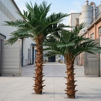 Grand palmier artificiel de qualité commerciale sur mesure, pour intérieur et extérieur, anti-UV, faux palmier cocotier, pour l'aménagement paysager des hôtels et des complexes hôteliers