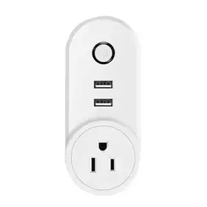 OSWELL 2USB universal wifi smart home socket Smart Life Alexa Smart Plug US UK AU EU Smart Power Plug with USB port