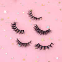 Cils en vison courts quotidiens 12MM, cils en vison faits à la main, fournisseur de cils personnalisés, boîte à cils naturels, faux cils en gros