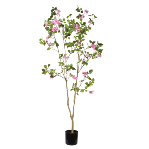 Arbre artificiel de bougainvillier de 1,80 m avec fleurs roses réalistes, plante en pot pour décoration intérieure et bureau - Product Image 5