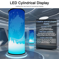 Module d'affichage HD souple polychrome à LED pour l'intérieur supporté ultra mince à coupe personnalisée Affichage publicitaire à LED