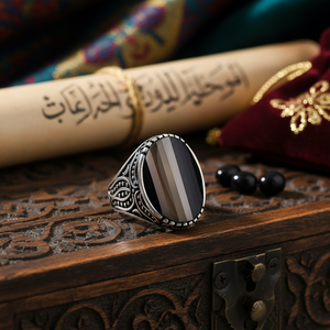 Ottoman Style Onyx Stone Oval Shape <b>Men</b> <b>Ring</b> Jewelry Man Jewellery Wholesale Handcrafted Authentic 925 Sterling <b>Silver</b> <b>Men</b> <b>Ring</b> - Product Image 3