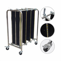 Chariot de stockage en acier inoxydable pour bobines de circuits imprimés ESD personnalisées, avec poignée réglable, SMT