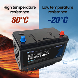 12V 80Ah LiFePO4 SUV Marş Aküsü, Düşük Sıcaklıkta Çalışma veya Yüksek Elektrik Yükü için, 1000CCA Marş Aküsü, Acil Çalıştırma - Product Image 1