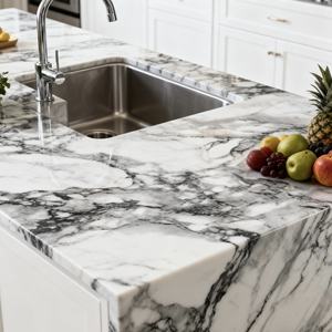 Película <span class=keywords><strong>de</strong></span> PVC con Diseño <span class=keywords><strong>de</strong></span> Mármol Autoadhesiva, <span class=keywords><strong>Vinilo</strong></span> Decorativo Impermeable <span class=keywords><strong>para</strong></span> Cocina y <span class=keywords><strong>Baño</strong></span> - Product Image 4