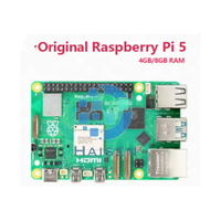 Placa de Desarrollo Integrada Original Raspberry Pi 5 con 2GB, 4GB, 8GB o 16GB de RAM Opcionales, Doble USB 3.0 y BT 5.0