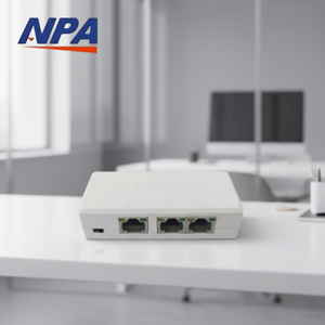 Répéteur PoE Gigabit Intérieur 1 Entrée 2 Sorties 10/100/1000 Mb, <span class=keywords><strong>3</strong></span> Ports, Fabricant pour Moniteur CCTV - Product Image 1