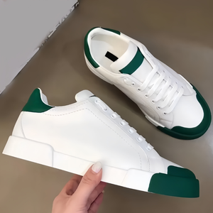 Chaussures décontractées de créateur pour hommes et femmes, en cuir respirant de haute qualité, style baskets basses pour la course et la marche en extérieur - Product Image 1