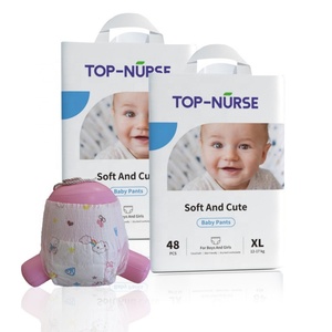 ผ้าอ้อมเด็กสำเร็จรูปแบบใช้แล้วทิ้ง ปลอดภัยต่อสิ่งแวดล้อม ป้องกันการรั่วซึม ขายส่งจากโรงงาน มีหลายขนาดตั้งแต่ NB ถึง XXL ผลิตจากเยื่อฟลัฟฟ์ของสหรัฐอเมริกาและ SAP ของญี่ปุ่น - Product Image 1