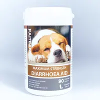 Animais de estimação, produtos e suplementos multivitamina para cães, comprimidos de cachorro, auxílio para diarrhoea, probibiologia para digestão saudável
