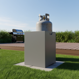 Copertura per bombola di propano in plastica, supporto per bombola di gas da esterno, resistente alle intemperie, per barbecue in giardino - Product Image 2