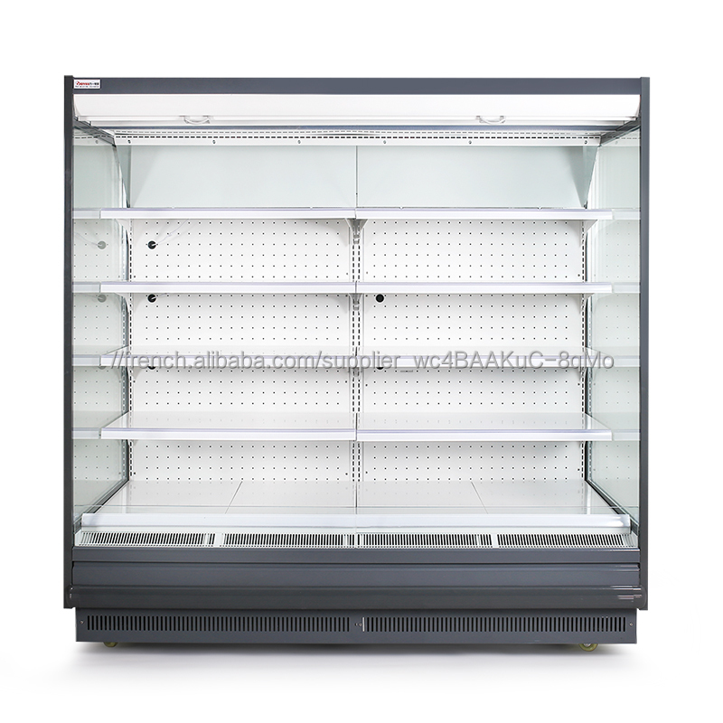 Adapté aux besoins du client D'air Vertical Rideau Congélateur Armoire Pour Fraîche de Supermarché D'affichage De Marchandises