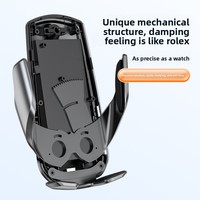 Nouveau chargeur de voiture sans fil à charge rapide pour iPhone Samsung, support de téléphone pour voiture 15W à induction par gravité pour grille d'aération