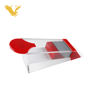 YH <span class=keywords><strong>Casino</strong></span> - Barajador de Cartas de Póquer Profesional de Acrílico para 8 Barajas, con Cabeza Roja - Product Image 4