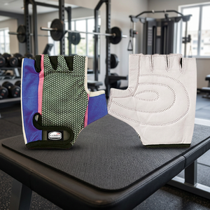 Guantes de Gimnasio Saibro de Medio Dedo, de Cuero PU, Unisex, para Entrenamiento, Ejercicio Físico, Levantamiento de Pesas - Product Image 3