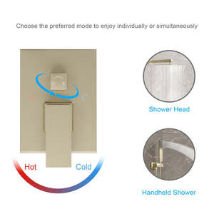 Set da bagno a doppia funzione oro moderno, - Product Image 5