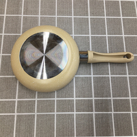 Mini poêle à frire en aluminium forgé antiadhésive avec poignée en bakélite, compatible gaz, qualité alimentaire, résistante à la chaleur, pour œufs
