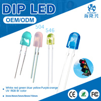 546 Diodes LED ovales 504 diffuseur rose rouge vert bleu jaune blanc orange, ampoule à trou de lampe CRI 80 dimmable