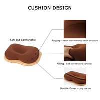 Table en bambou pour ordinateur Portable, support pour ordinateur Portable avec coussin et fente pour tablette