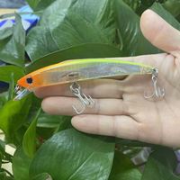 Leurres de pêche en cristal 3D, leurre de pêche en profondeur, appât dur artificiel, bateau à la traîne, pêche en mer, bar, brochet, 11cm, 16g