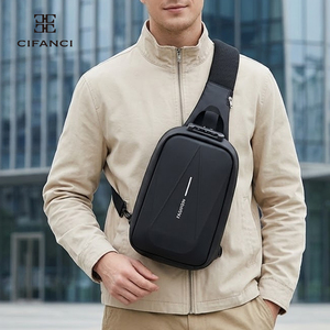 Novo estilo elegante elegante versátil grande capacidade multifuncional impermeável <span class=keywords><strong>anti</strong></span> roubo personalizável logotipo saco de peito dos homens - Product Image 4