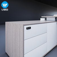 Bureau de direction professionnel en bois LIWEI, tables extensibles, design ergonomique durable anti-rayures, style moderne pour entreprise