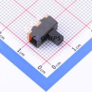 SS-12F33-G050 Slide Switch Through hole Component (THT) Switch Single Pole Double Throw Rectangle Pin Header Solder Tab 10.5mm - Product Image 1
