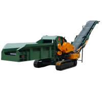 Broyeur de bois mobile, déchiqueteur de branches et de troncs d'arbres, capacité de 3 à 40 tonnes, diamètre maximal de 50 mm, moteur 380 V, engrenage agricole forestier
