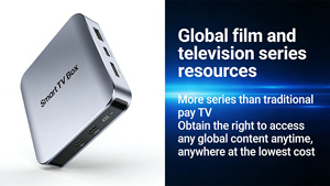 Boîtier TV Android 14 Allwinner H618 <span class=keywords><strong>IPTV</strong></span> 4K UHD 4 Go 64 Go Double Wi-Fi Bluetooth <span class=keywords><strong>T</strong></span>élécommande Vocale Décodeur Intelligent - Product Image 4