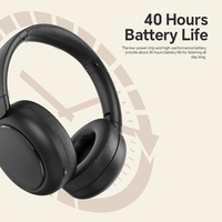 Audífonos Inalámbricos Plegables Ulisten B6 con hasta 40 Horas de Reproducción Continua para Deportes, Viajes, Trabajo, Hogar y Desplazamientos