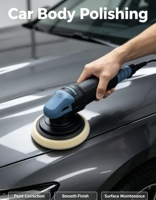 Pulidora de Doble Acción para Automóviles de 850W, Pulidora Orbital Aleatoria de 5-6 Pulgadas para Corrección de Pintura de Automóviles
