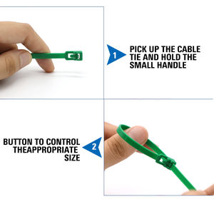 สายรัดเคเบิลไนลอนคุณภาพสูง BCT103 กันน้ำ ล็อคอัตโนมัติ ขายดีจากโรงงานโดยตรง - Product Image 4