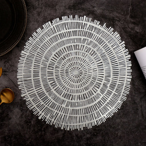 Bán Buôn Sang Trọng PVC Bàn Ăn Placemats Chất Lượng Cao Bắc Âu Hollow Bướm Thiết Kế Dập Nóng Vinyl Pad Cho Nhà Sử Dụng - Product Image 3