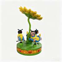 Manège miniature d'intérieur en gros pour enfants avec musique et lumières LED pour centre commercial
