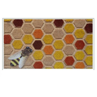 Keset Ramah Lingkungan Berbahan Sabut Kelapa, Motif Jacquard, Dapat Dibalik, Pola Puzzle SANTA MAGIC KEY HOME CHIMNEY, Untuk Hotel, Tahan Lalu Lintas Berat