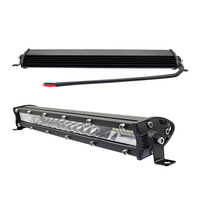 Barres lumineuses LED super fines pour camion, 10 pouces, 60W, une seule rangée de LED, barre lumineuse 4x4 pour SUV
