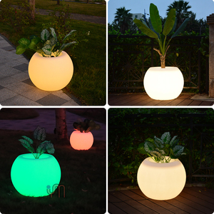 Macetas y <span class=keywords><strong>Jardineras</strong></span> Iluminadas con LED para Exteriores, Elegantes Macetas para Decoración <span class=keywords><strong>de</strong></span> Jardín - Product Image 5